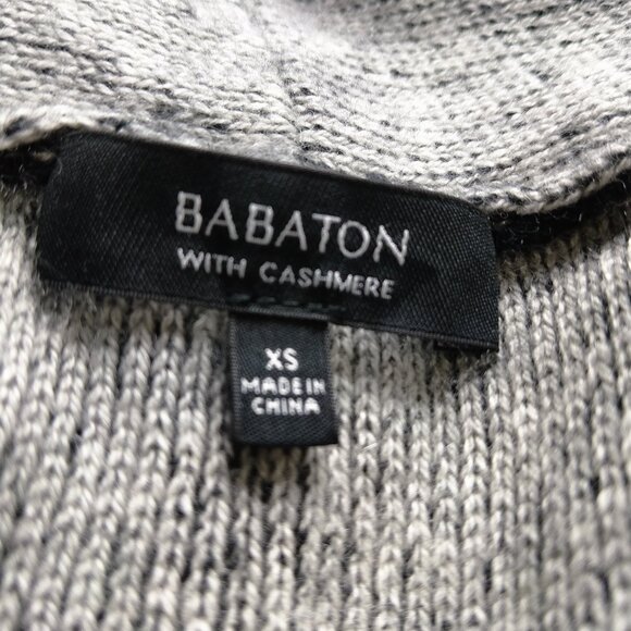 BABATON Women's XS Cashmere Wool Blend Open Front Beekman Cardigan Pockets - Picture 2 of 7